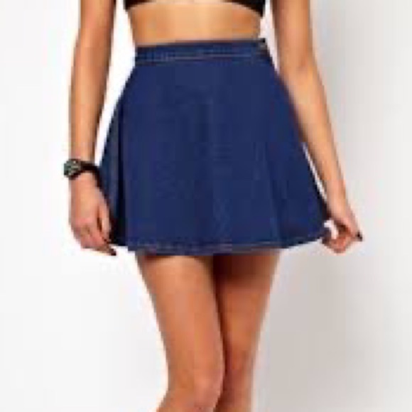 Denim American Apparel Circle Skirt - Picture 5 of 6